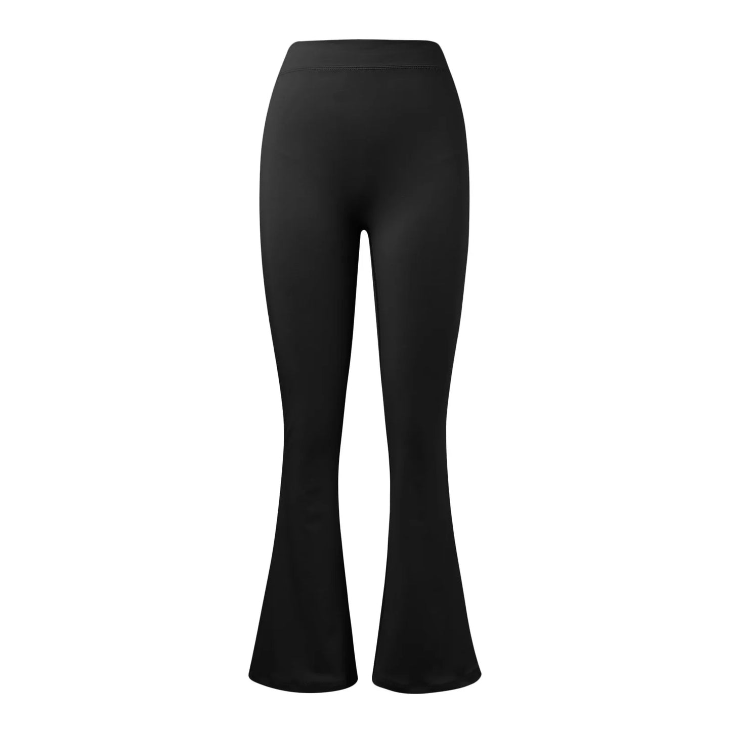 Leggings Micro Horn de Moda para Mulheres, Calças Esportivas com Cintura V nas Costas, High Waist, Levanta Bumbum, Calças de Ginástica, Leggings Casuais Slim Sólidas