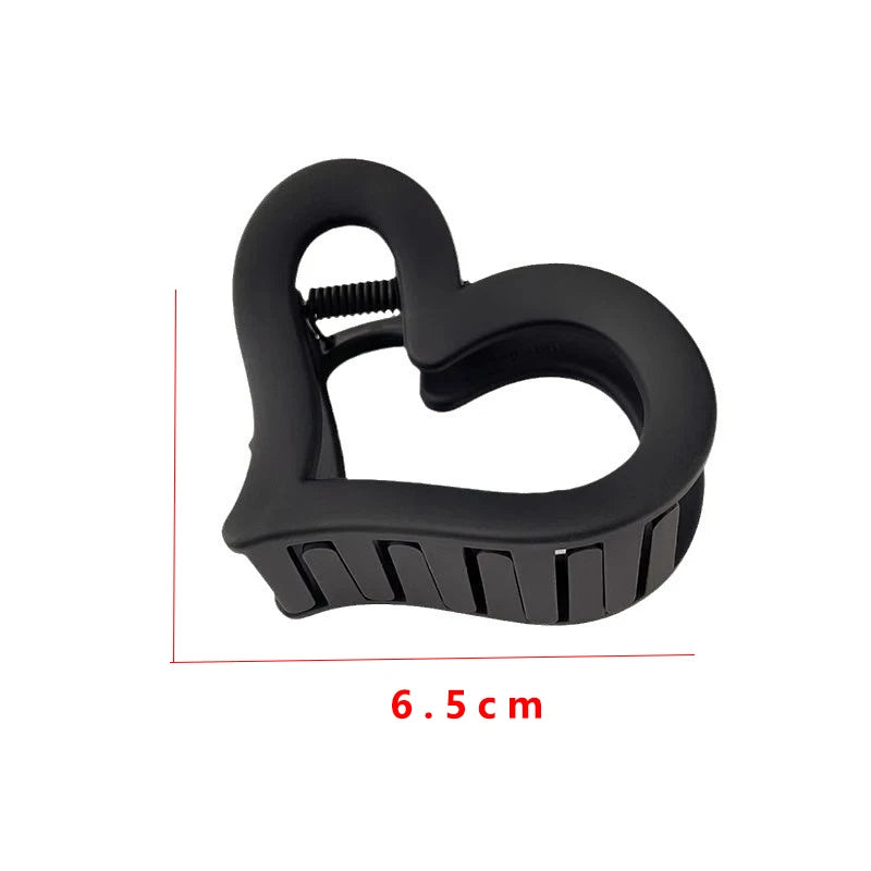 Ame o Grampo de Cabelo em Frosted com Clip Matte para Mulheres, Barrete com Garra para Segurar, Prendedor de Cabelo Girls, Acessórios de Cabelo Fashion Coreano para Pônei