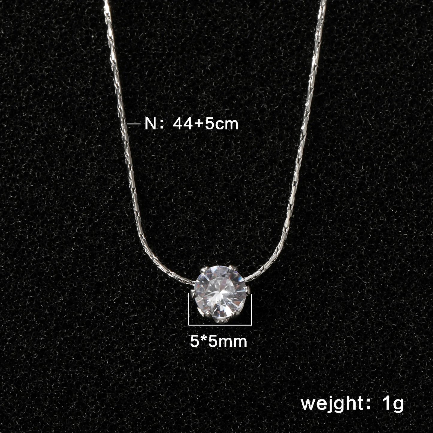 Colar de Pingente Redondo de Zirconia Cúbica de Aço Inoxidável ASONSTEEL para Mulheres, Joias Minimalistas Charmosas, Design Brilhante como Presente