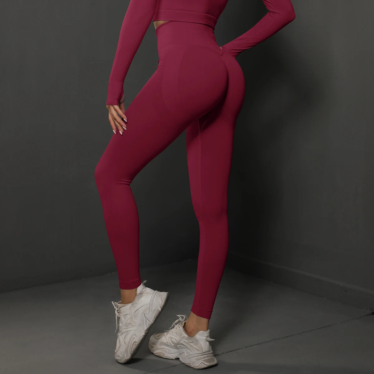 Leggings de Ginástica Sem Costura para Mulheres, Calças de Yoga Sexy, Leggings de Cintura Alta para Levantar o Bumbum, Roupas Esportivas Femininas, Vestuário de Fitness