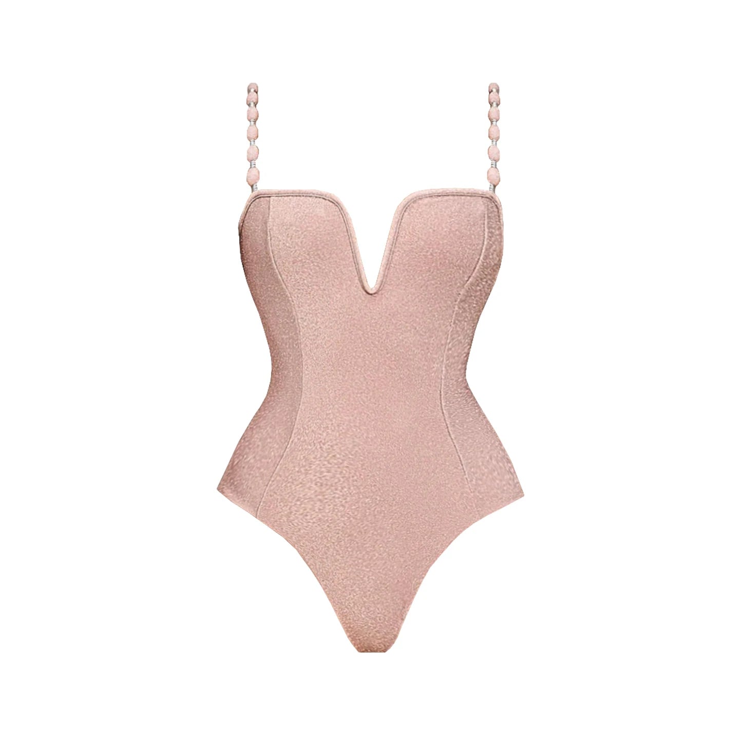 Conjunto de 3 peças de maiô push up com saia longa, sexy, moda feminina, biquíni com decote em V, macacão brilhante, roupa de banho e cobertor de praia.