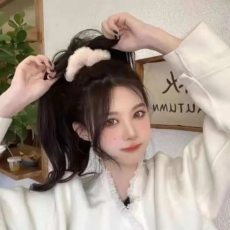 Conjunto de 7/21 peças de presilhas de cabelo para mulheres - Conjunto de elásticos de cabelo macios sólidos para meninas, suportes de coque, bandas de borracha, amarras de cabelo, acessórios para cabelo