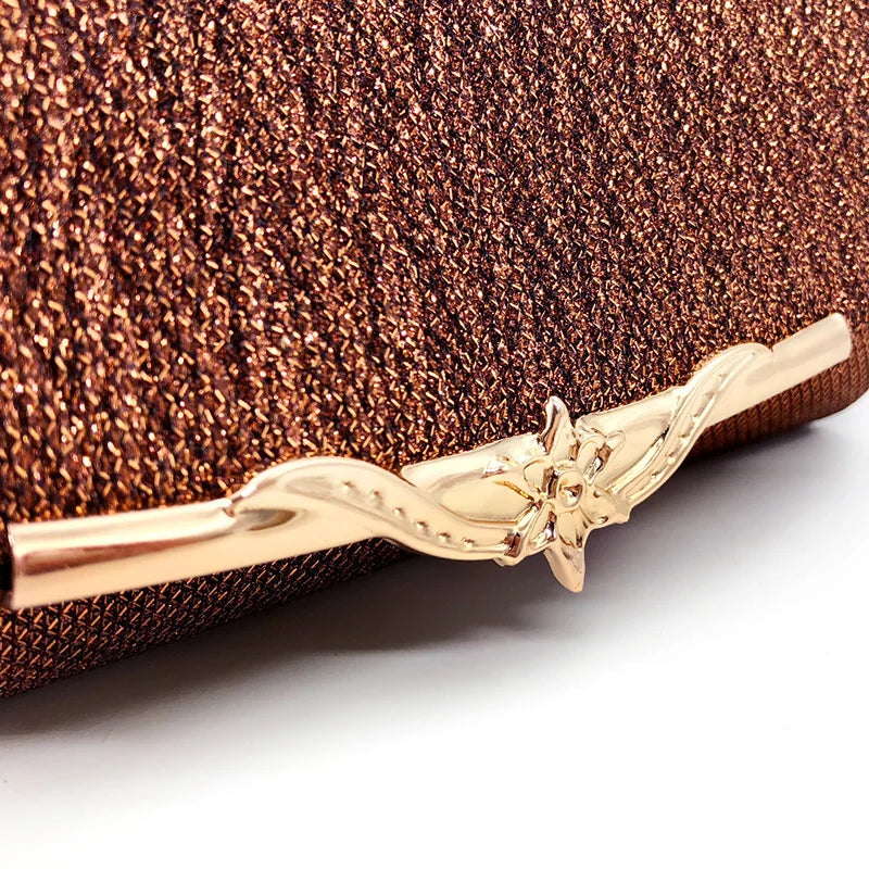 Fashion Women Evening Bag Brand Party Banquet Glitter Bag For Ladies Wedding Clutches Handbag Shoulder Bag Chain Bolsas Mujer