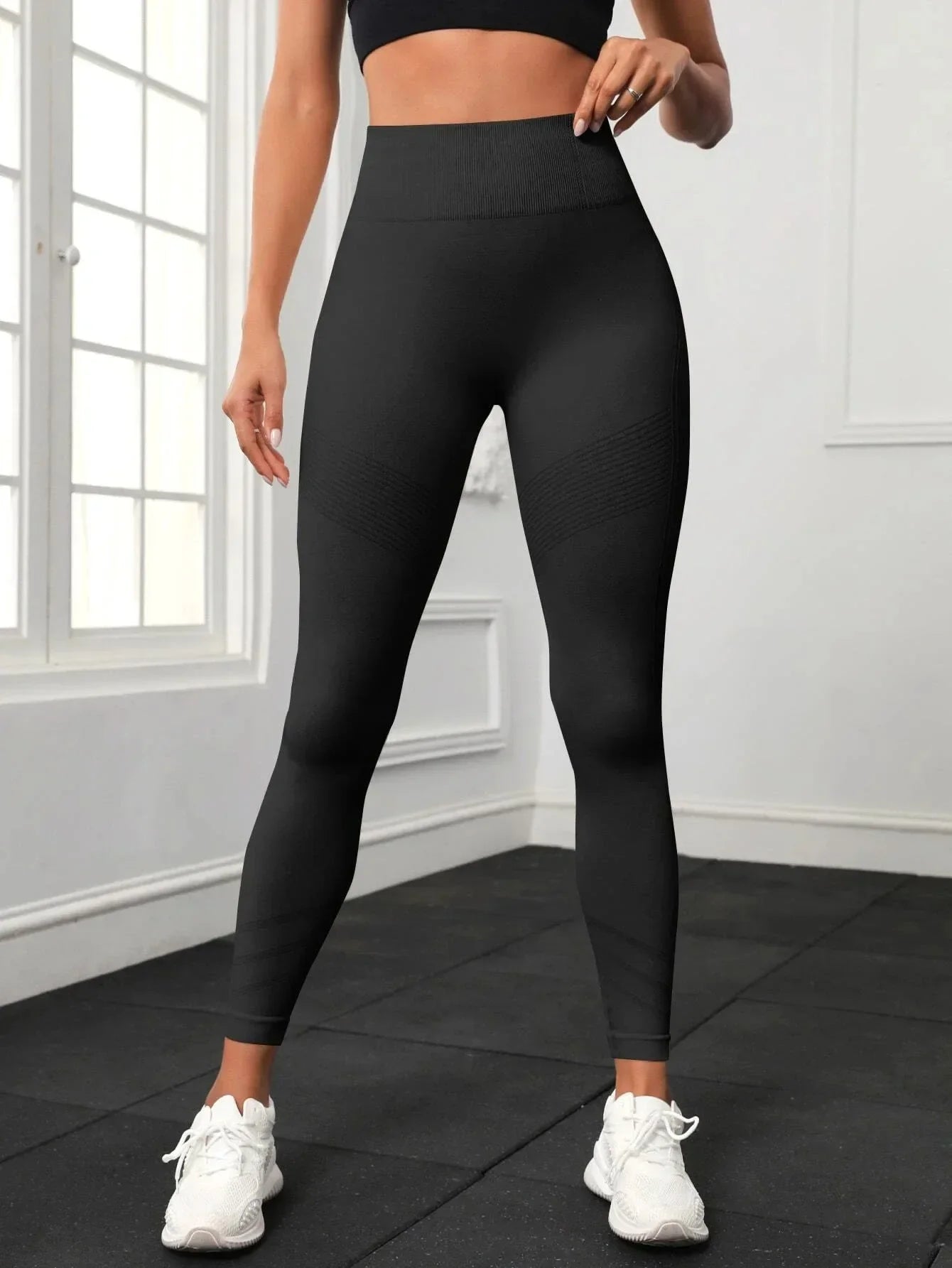 Leggings de Ginástica Sem Costura para Mulheres, Calças de Yoga Sexy, Leggings de Cintura Alta para Levantar o Bumbum, Roupas Esportivas Femininas, Vestuário de Fitness