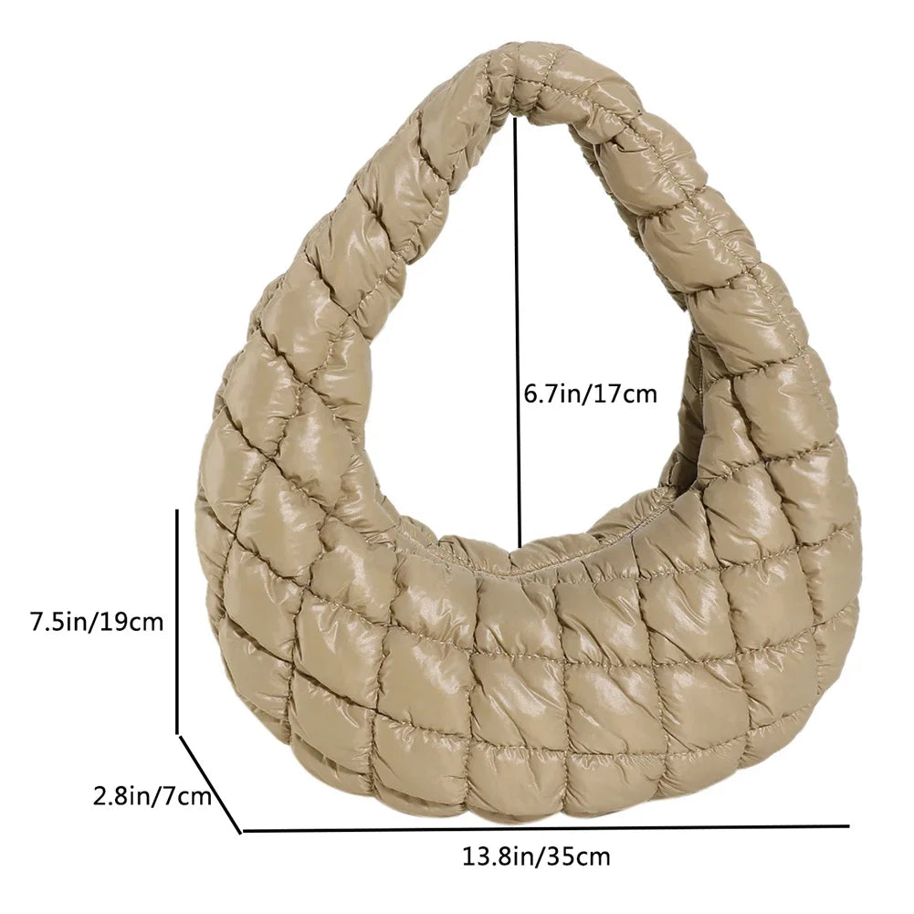 Fashion Quilted Shoulder Bags for Women Handbag Mini Cloud Pleated Bags Puffer Dumpling Bag Girl Luxury Tote Bags Top Handle Bag