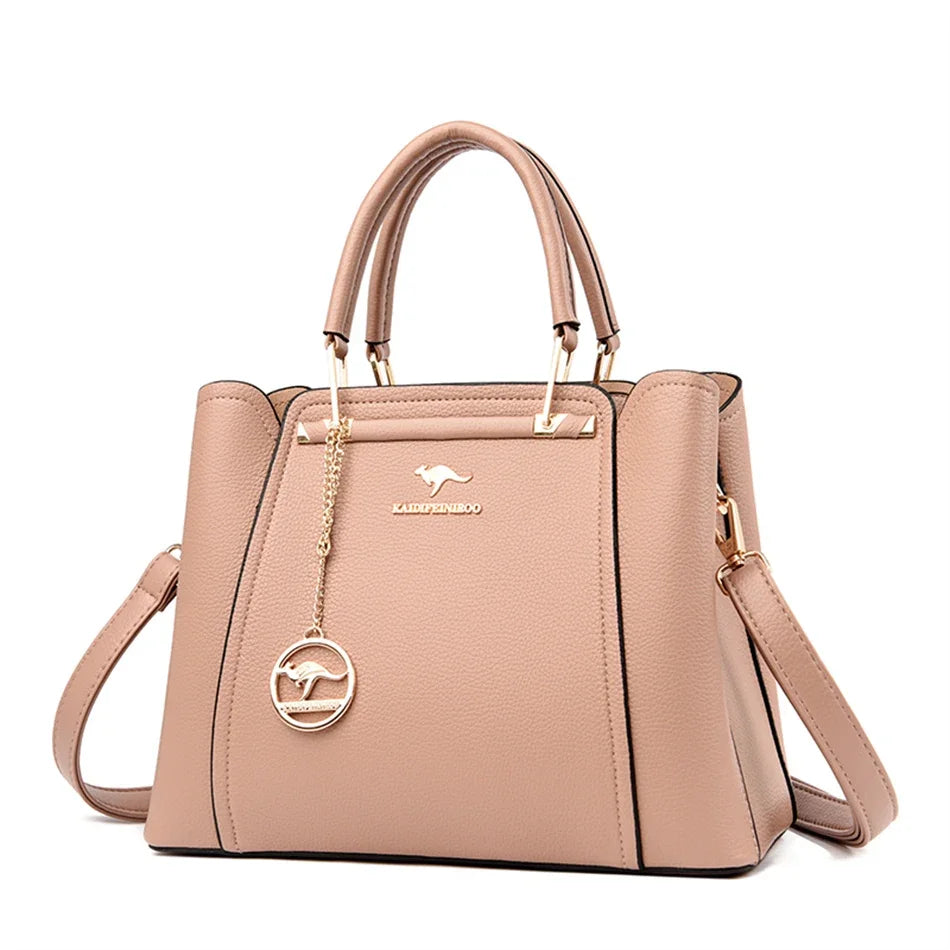 Bolsas de Couro de Grande Capacidade Shopper - Marca Messenger Totes