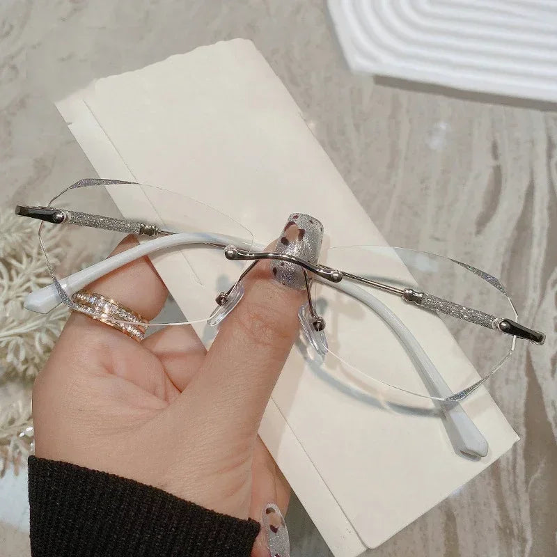 Óculos de miopia femininos de nova tendência com proteção contra luz azul, unissex, com grau de 0 a -6.0.
