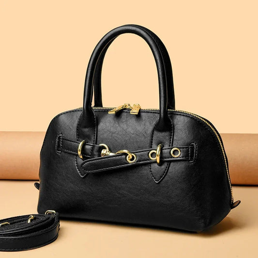 High Quality Leather Tote Bag Fashion Women Shoulder Messenger Bags Luxury Large Capacity Wear-resistant Handbag Female Sac