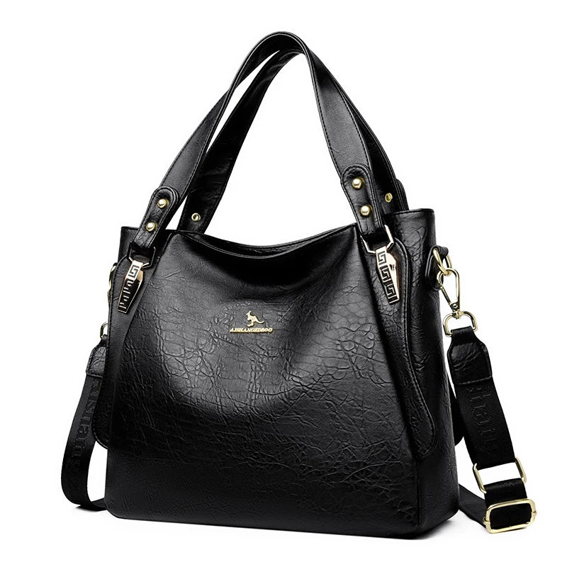 Genuine Brand Soft Leather Top-handle Bags Female Handbags Women Shoulder Crossbody Tote Messanger Bag Large Capacity Sac A Main