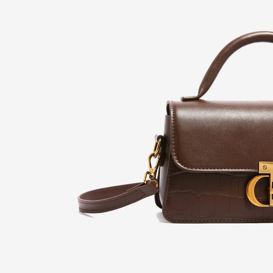 Small Leather Armpit Party Bags for Women Shoulder Crossbody Bag Ladies Vintage Underarm Handbags Summer Lock Tote Sac 2025 New