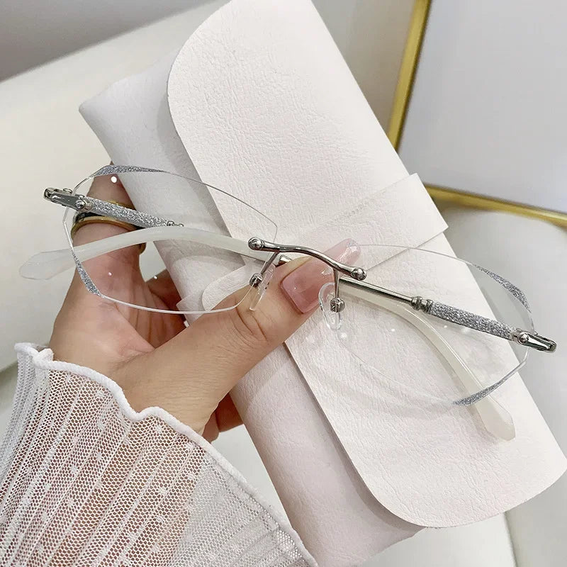 Óculos de miopia femininos de nova tendência com proteção contra luz azul, unissex, com grau de 0 a -6.0.