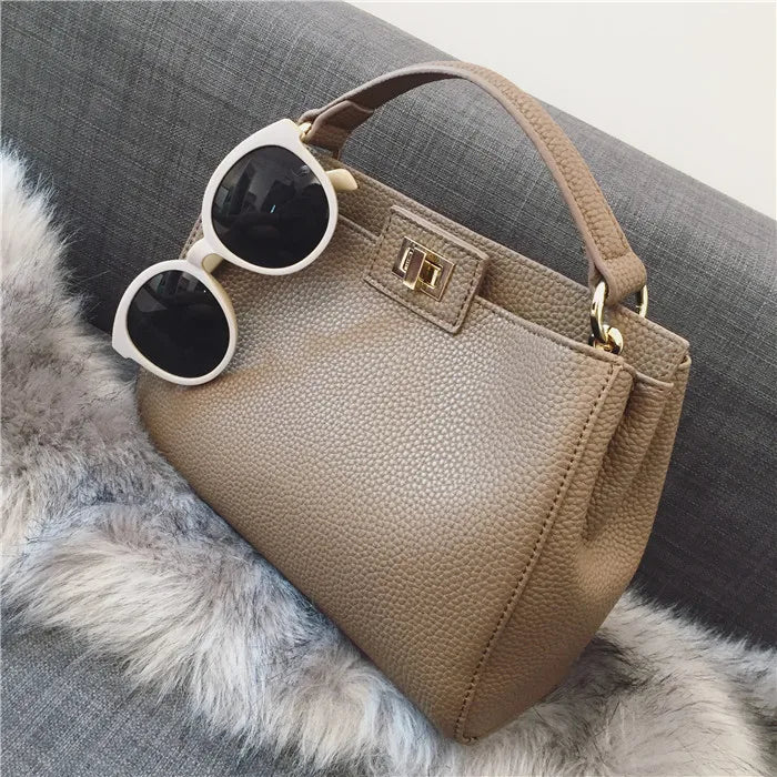 Women designer office tote bag large capacity bucket bag bussiness top handle bag handbag grey black green purple