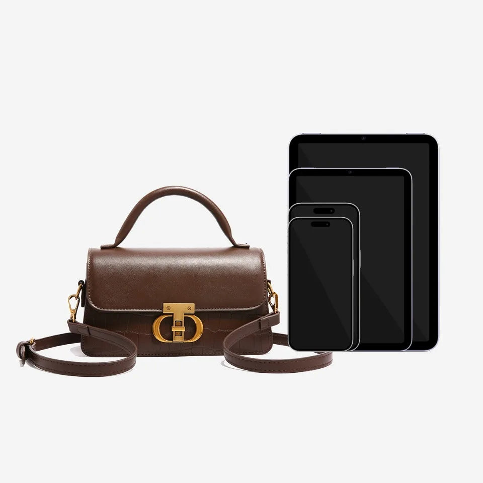 Small Leather Armpit Party Bags for Women Shoulder Crossbody Bag Ladies Vintage Underarm Handbags Summer Lock Tote Sac 2025 New