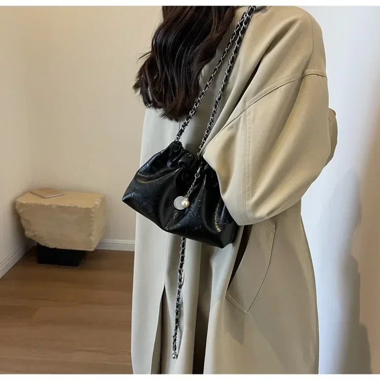 Women Y2K Millennium Bag  New High Sense Shoulder Bags Summer Chain Bag Fashion Bucket Bag Messenger Bags Purses Handbags 2024