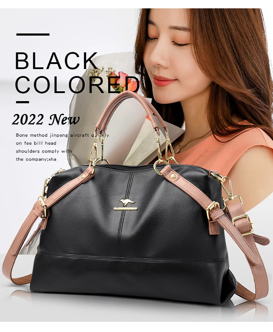 Elegrant Women's Handbags Premium Leather Large Capacity Women's Large Capacity Handbag Women's Casual Handbags Bolsa 2022 New