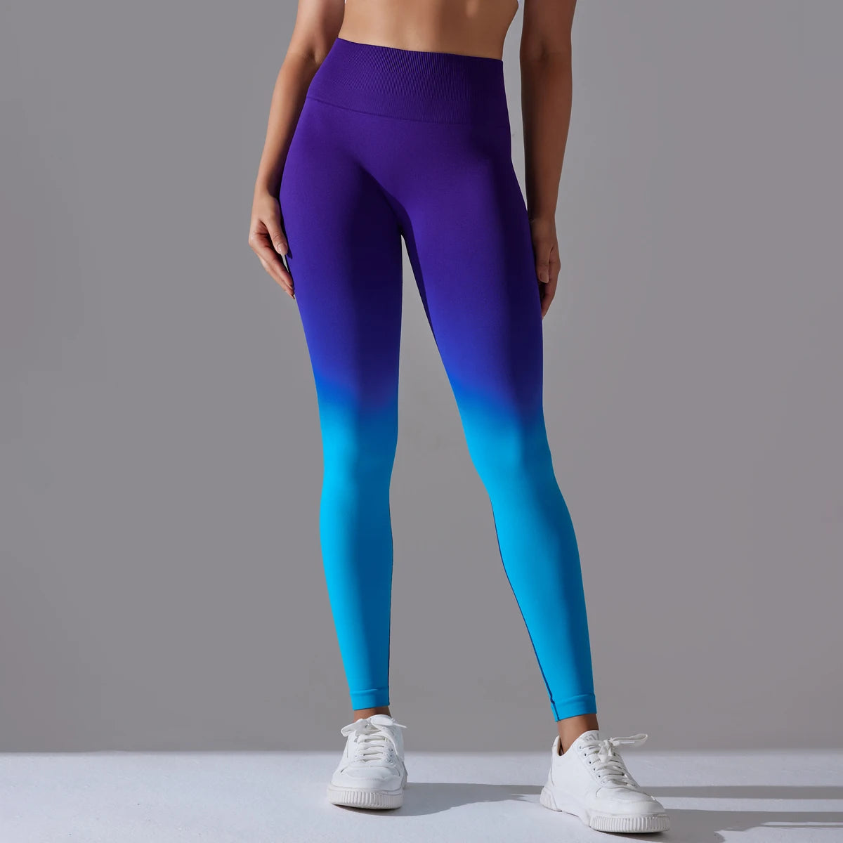 Leggings Seamless de Cintura Alta para Yoga, com Controle de Barriga e Efeito Bumbum, Leggings para Exercício e Esportes, Apertadas para Mulheres