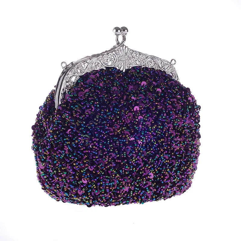 New Luxury Colorful Sequins Bag for Women's Shoulder Bag Designer Chain Tote Crossbody Dinner Bag Purses Handbags Satchel