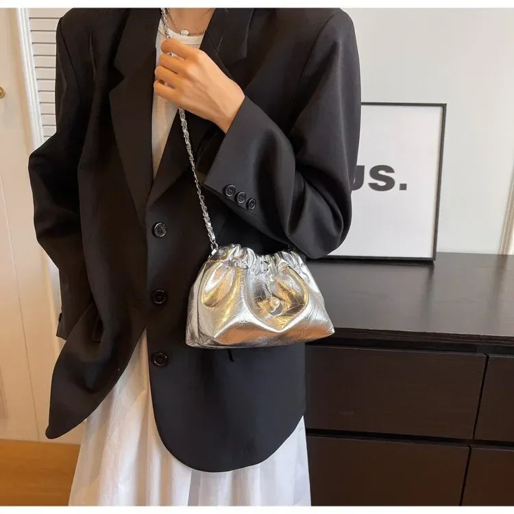 Women Y2K Millennium Bag  New High Sense Shoulder Bags Summer Chain Bag Fashion Bucket Bag Messenger Bags Purses Handbags 2024