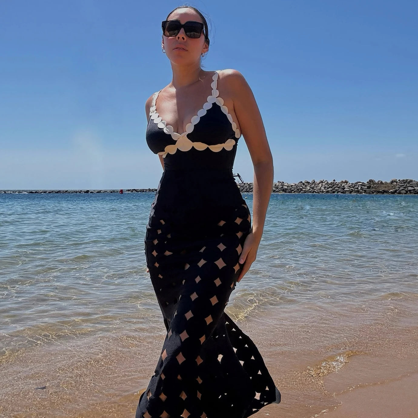 Conjunto de 3 peças de maiô laser cut para mulheres, biquíni sexy com push-up, moda de bainha alta, biquíni feminino com recortes, roupa de banho tipo bodysuit para praia.