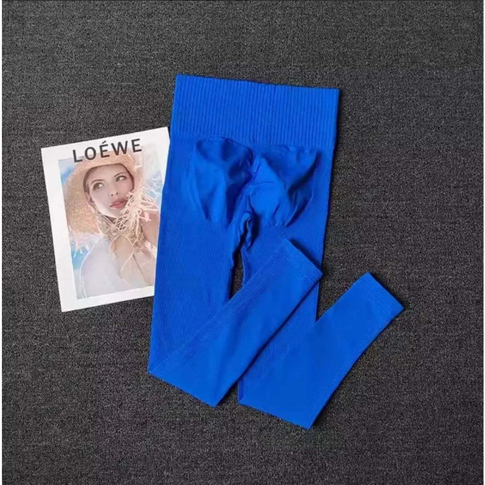 CALÇA LEGGING ALTA SEM COSTURA PARA MULHERES, FITNESS, YOGA, TRANSPARENTE, CORRIDA, SECAGEM RÁPIDA, COM EFEITO RABINHA DE NADADORA