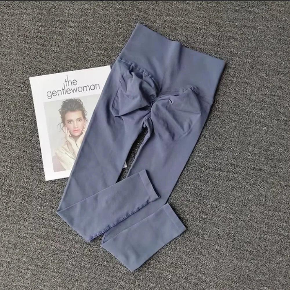 CALÇA LEGGING ALTA SEM COSTURA PARA MULHERES, FITNESS, YOGA, TRANSPARENTE, CORRIDA, SECAGEM RÁPIDA, COM EFEITO RABINHA DE NADADORA