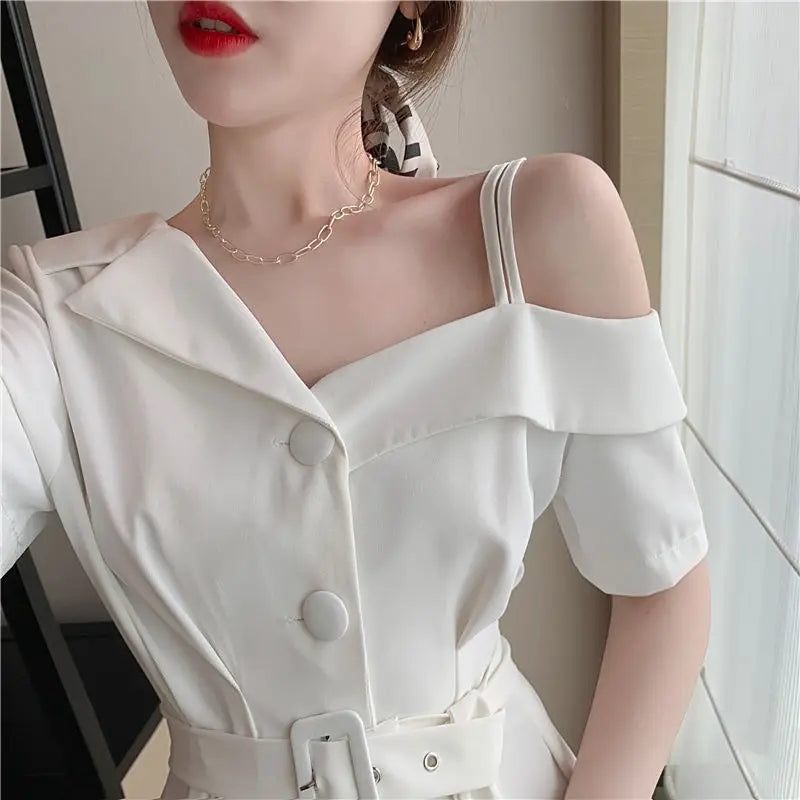 Vestidos para Mulheres 2024 Roupas de Seda para Ocasiões Formais Blazer Vestido Feminino de Cetim Chiffon Mini Curto Sensual Sexy Macacão Novo em X