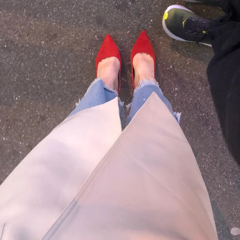 Mulheres Sapatos de Salto Alto 9cm Amarelo Bordô, Bombas Tamanho Plus, Stripper de Camurça, Escarpins para Casamento e Noivas, Scarpins Verde Azul para Festas