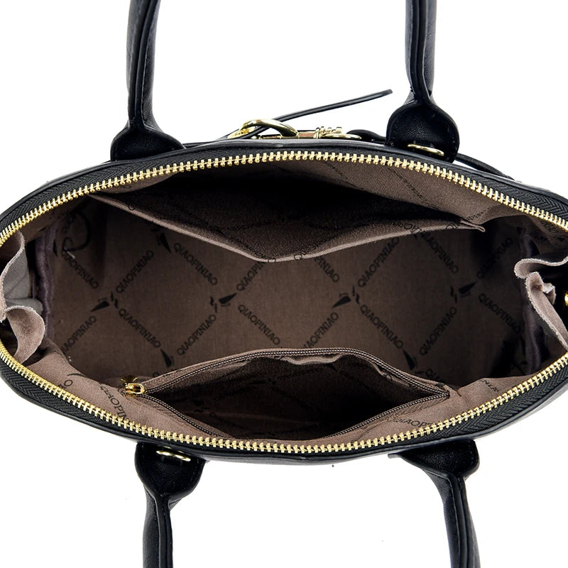 High Quality Leather Tote Bag Fashion Women Shoulder Messenger Bags Luxury Large Capacity Wear-resistant Handbag Female Sac