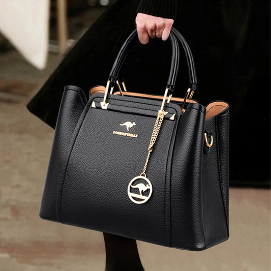 Bolsas de Couro de Grande Capacidade Shopper - Marca Messenger Totes