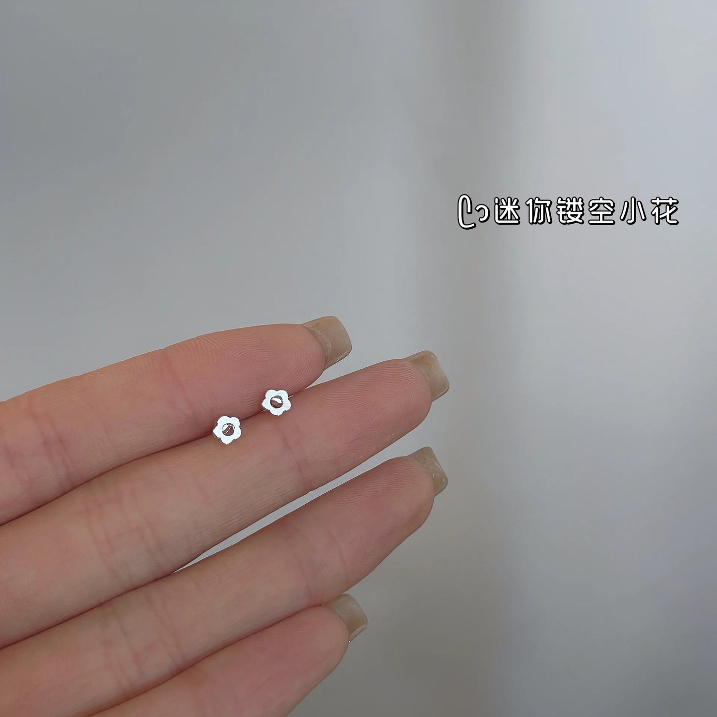 Minimalism Heart Earring 925 Silver Needle Allergic Protection Mini Small Stud Earrings for Women Girls Jewellery Wholesale Gift