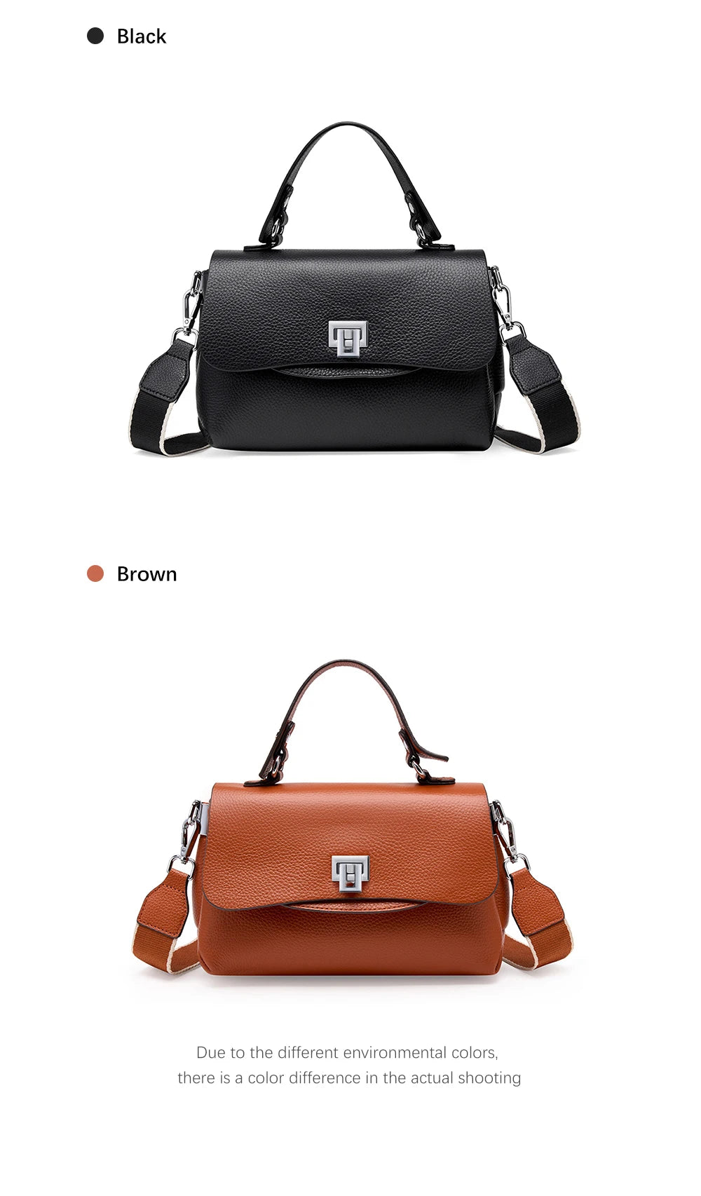 Zency Women's Genuine Leather Top-Handle Bag Simple Fashion Envelope Luxury Brand Shoulder Handbag Small Crossbody for Female
