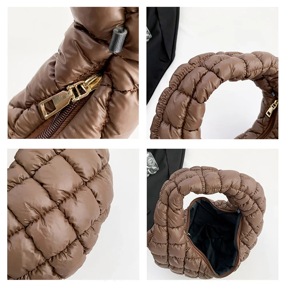 Fashion Quilted Shoulder Bags for Women Handbag Mini Cloud Pleated Bags Puffer Dumpling Bag Girl Luxury Tote Bags Top Handle Bag