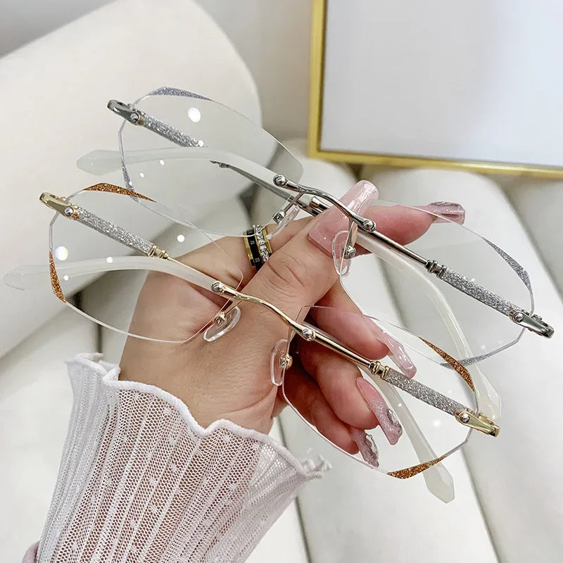 Óculos de miopia femininos de nova tendência com proteção contra luz azul, unissex, com grau de 0 a -6.0.