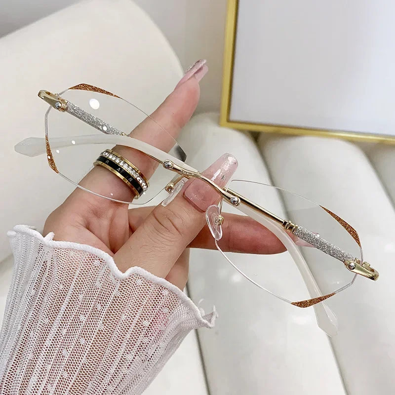 Óculos de miopia femininos de nova tendência com proteção contra luz azul, unissex, com grau de 0 a -6.0.