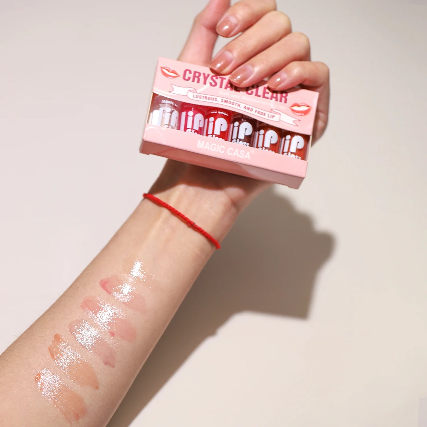 MAGIC CASA 6 peças/conjunto Pequena garrafa Óleo Labial Gel Hidratante de longa duração Hidratante Lábios Líquido Brilhante Suave