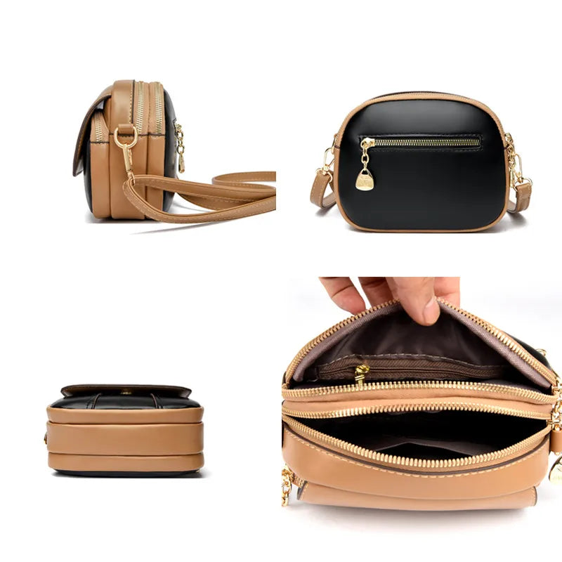 Luxury Women Handbags and Purses Casual Style Designer Crossbody Bags High Quality Leather Shoulder Messenger Bag 2025 Small Sac