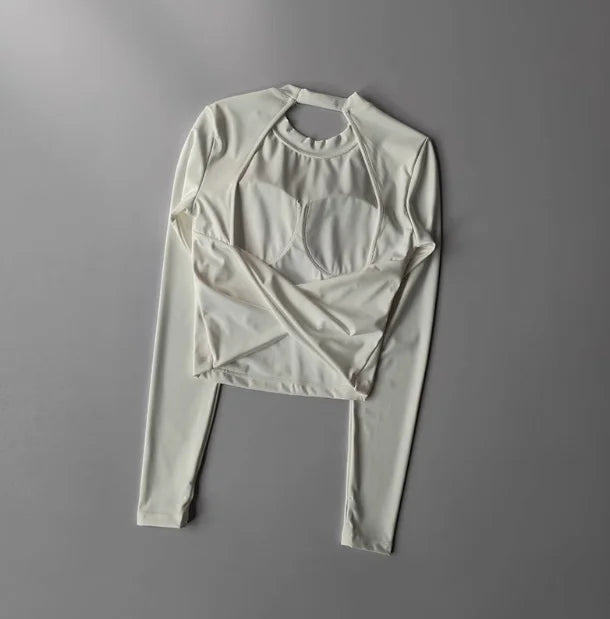 Camiseta esportiva sem costas, com almofada fixa no peito, justa, de secagem rápida, suit de yoga afinado para mulheres.
