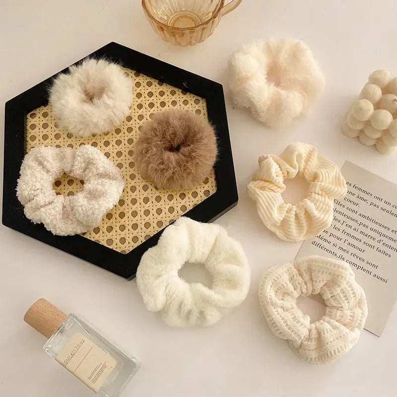 Conjunto de 7/21 peças de presilhas de cabelo para mulheres - Conjunto de elásticos de cabelo macios sólidos para meninas, suportes de coque, bandas de borracha, amarras de cabelo, acessórios para cabelo