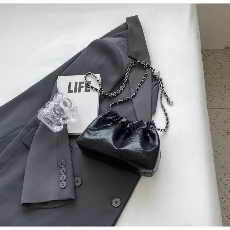 Women Y2K Millennium Bag  New High Sense Shoulder Bags Summer Chain Bag Fashion Bucket Bag Messenger Bags Purses Handbags 2024