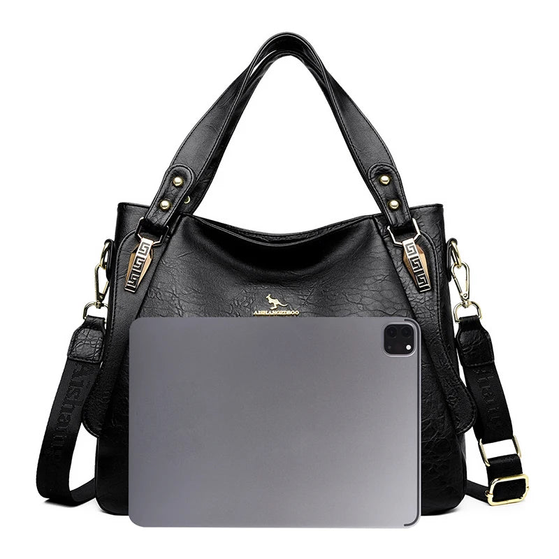 Genuine Brand Soft Leather Top-handle Bags Female Handbags Women Shoulder Crossbody Tote Messanger Bag Large Capacity Sac A Main