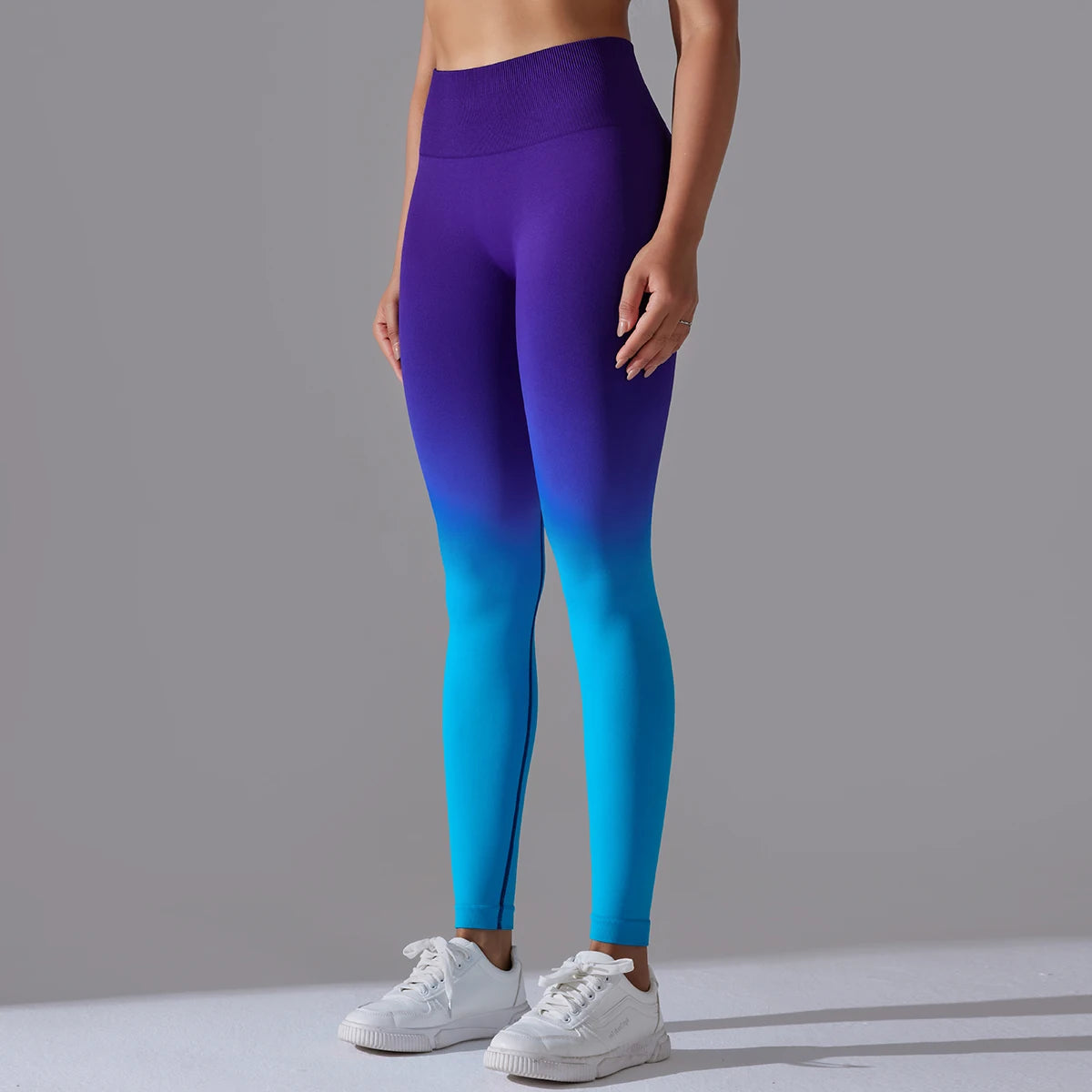 Leggings Seamless de Cintura Alta para Yoga, com Controle de Barriga e Efeito Bumbum, Leggings para Exercício e Esportes, Apertadas para Mulheres