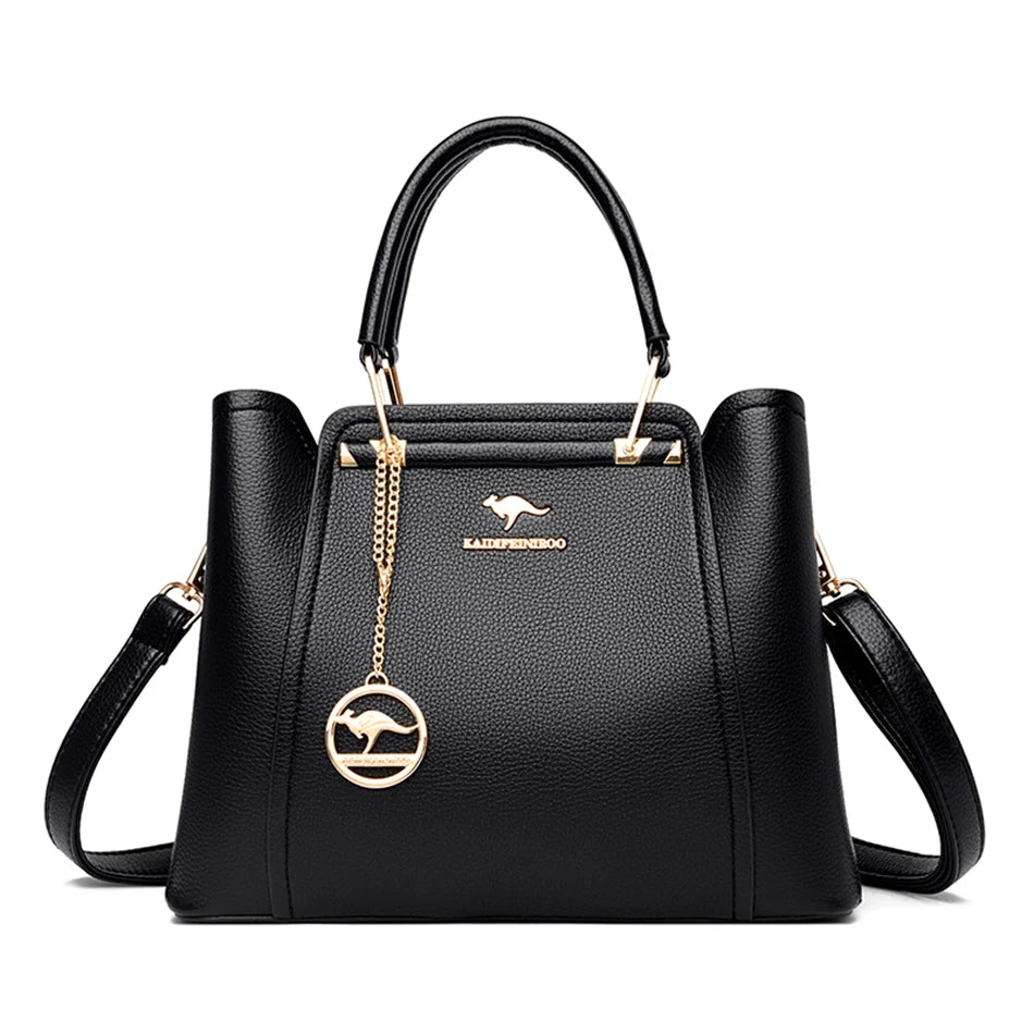 Bolsas de Couro de Grande Capacidade Shopper - Marca Messenger Totes