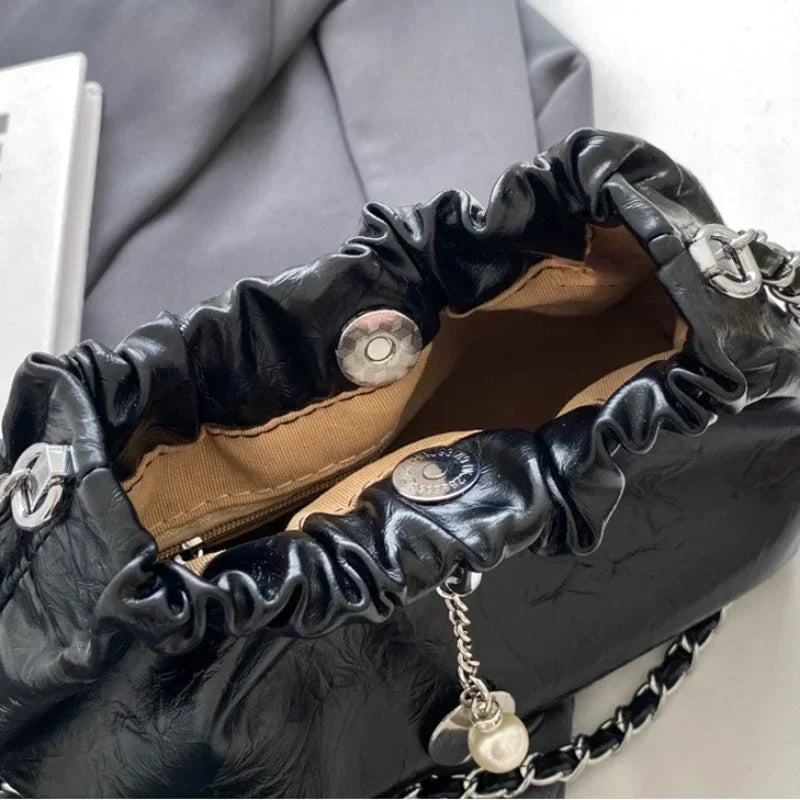 Women Y2K Millennium Bag  New High Sense Shoulder Bags Summer Chain Bag Fashion Bucket Bag Messenger Bags Purses Handbags 2024