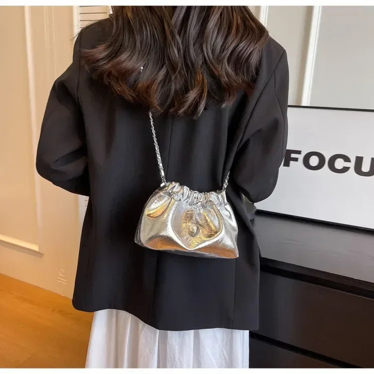 Women Y2K Millennium Bag  New High Sense Shoulder Bags Summer Chain Bag Fashion Bucket Bag Messenger Bags Purses Handbags 2024