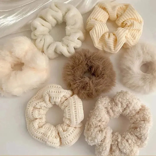 Conjunto de 7/21 peças de presilhas de cabelo para mulheres - Conjunto de elásticos de cabelo macios sólidos para meninas, suportes de coque, bandas de borracha, amarras de cabelo, acessórios para cabelo