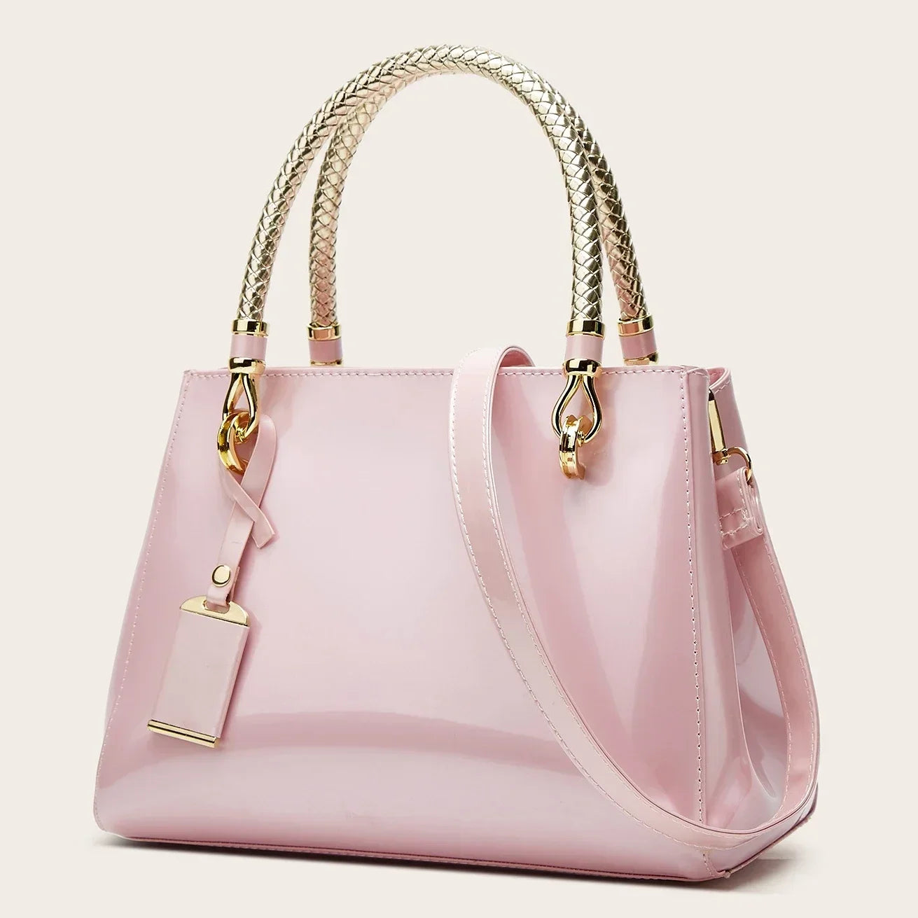 Faux Leather Hand Bag Ladies 2025 New Luxury Designer Handbags Fashion 2024 Blue Black Rose Red Pink Beige Bolsos Para Mujeres