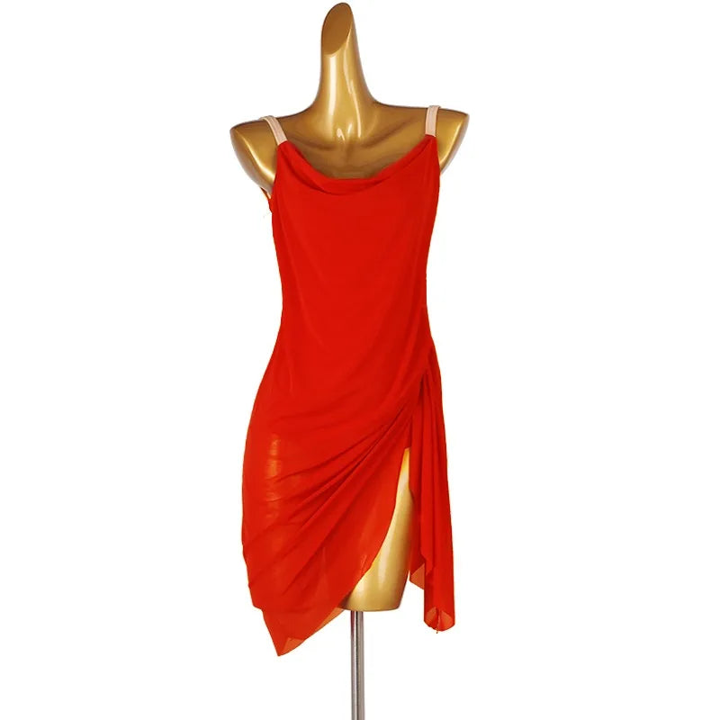 Fantasia Feminina para Competição de Dança Latina, Roupas para Performance, Vestidos de Palco, Roupas de Dança para Mulheres e Meninas, Top Feminino e Saia
