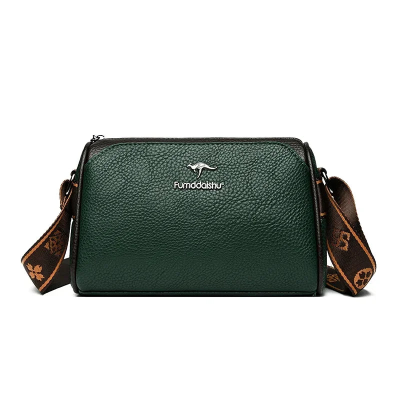 Women High Quality Soft Leather Shoulder Bags Luxury Designer Purses Crossbody Bag Ladies Vintage Messenger Commuting Sac A Main