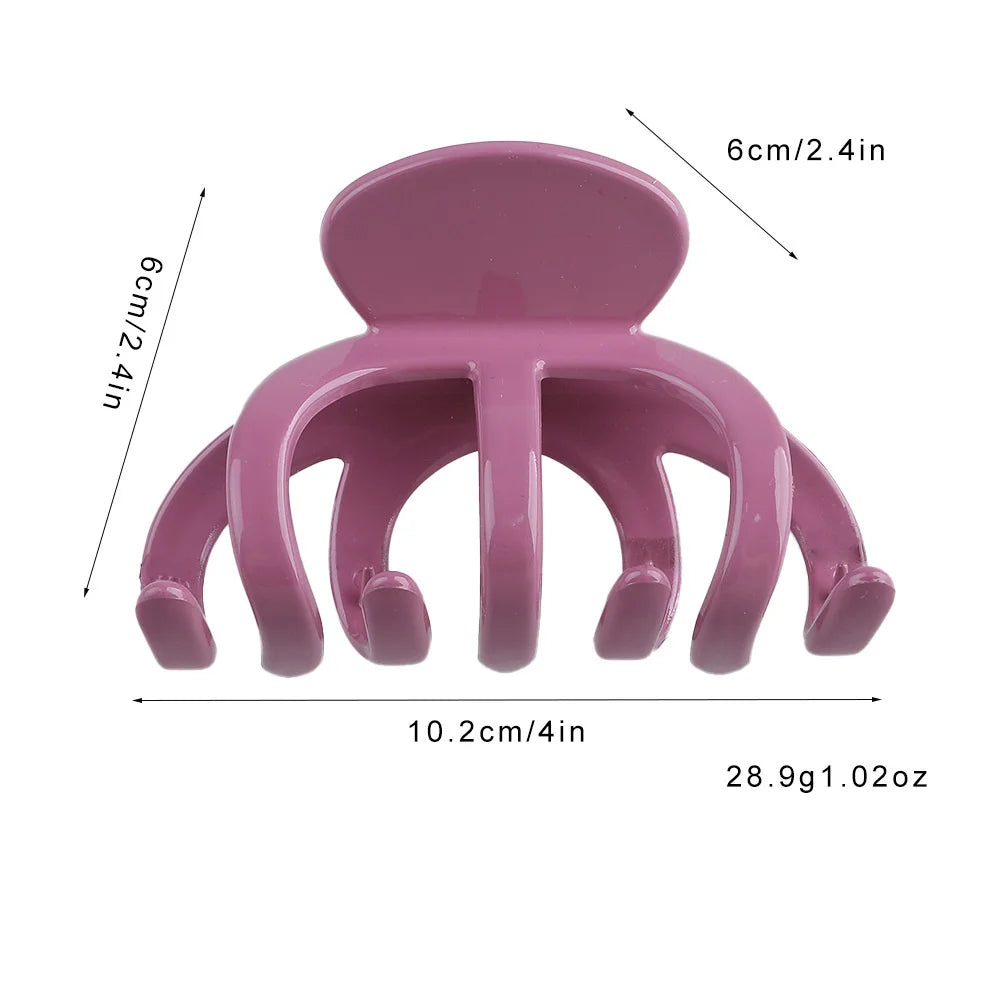 Garrafa de Cabelo Grande Feminina, Presilha de Cabelo Simples de Acrílico Coreana, Grampos de Cabelo em Forma de Tubarão, Clipes Foscos para Penteados de Coque, Acessórios de Cabelo para Meninas