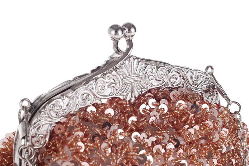 New Luxury Colorful Sequins Bag for Women's Shoulder Bag Designer Chain Tote Crossbody Dinner Bag Purses Handbags Satchel